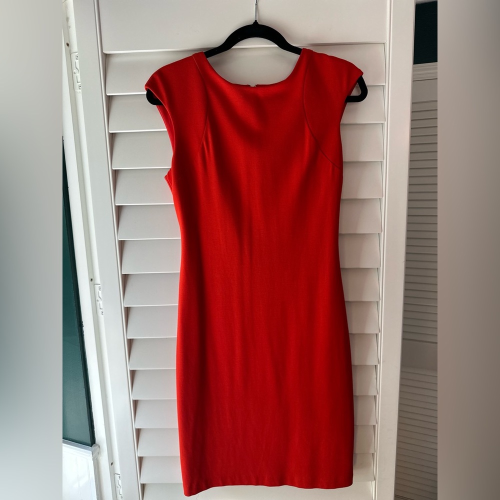Vince Camuto Vibrant Red Midi Dress